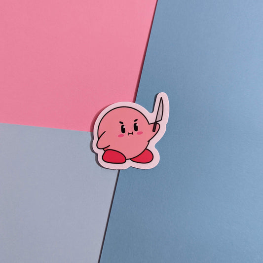 Knife Kirby Sticker