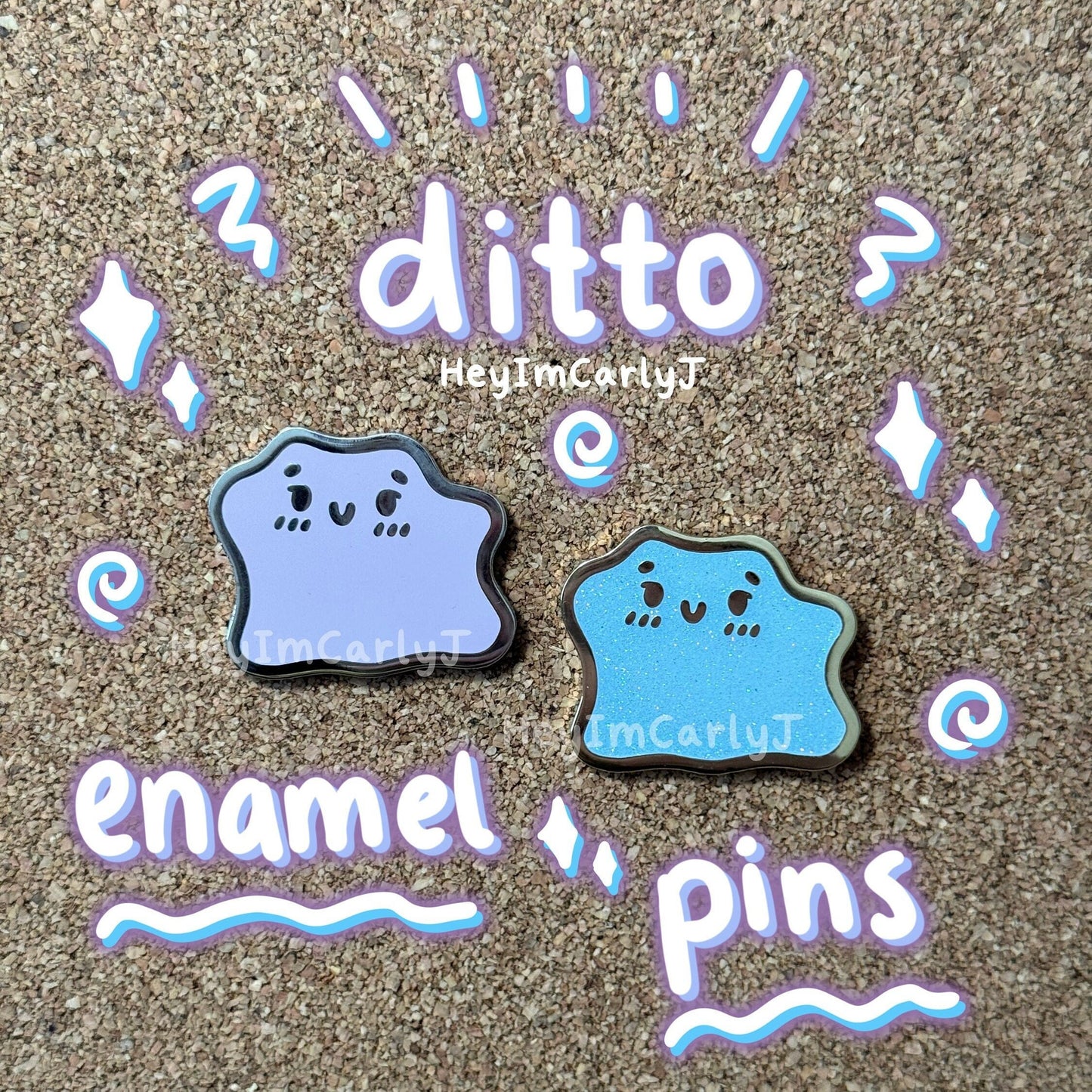 Ditto Enamel Pin | Shiny & Regular