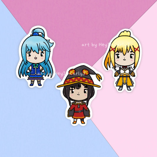 KonoSuba Girls Stickers