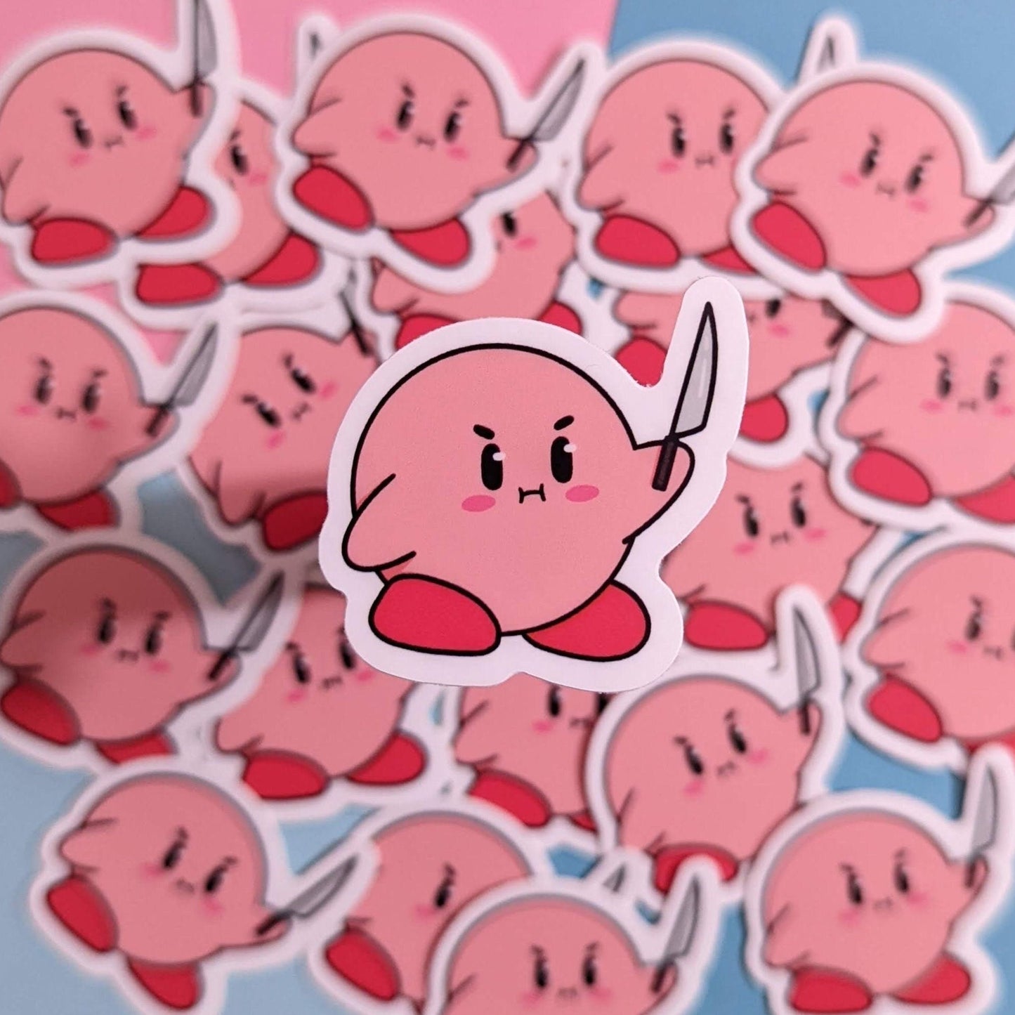 Knife Kirby Sticker