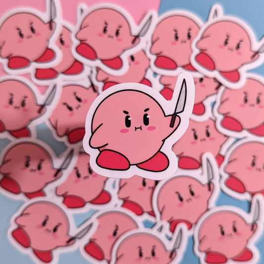 Knife Kirby Sticker